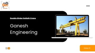 Detailed information on Single Girder EOT Crane & Double Girder Goliath Crane