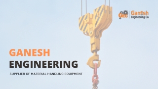India’s Most Reliable Wire Rope Hoist Manufacturers - Ganesh Engineering