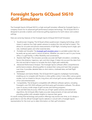Foresight-Sports-GCQuad-SIG10-Golf-Simulator