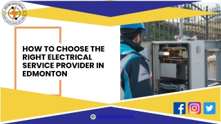 How to Choose the Right Electrical Service Provider in Edmonton