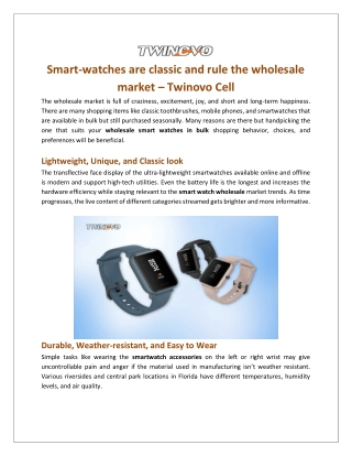 Get the best smart-watch accessories in Miami – Twinovo Cell