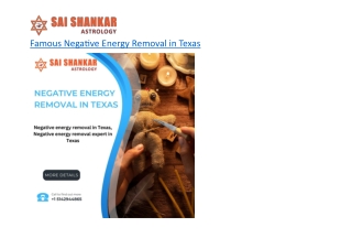 Famous Negative Energy Removal in Texas