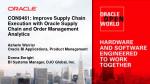 CON9461: Improve Supply Chain Execution with Oracle Supply Chain and Order Management Analytics
