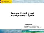 Drought Planning and management in Spain