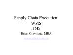 Supply Chain Execution: WMS TMS