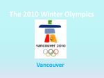 The 2010 Winter Olympics Opening Ceremony
